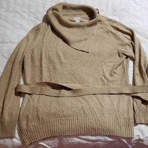 Gold Sweater with belt